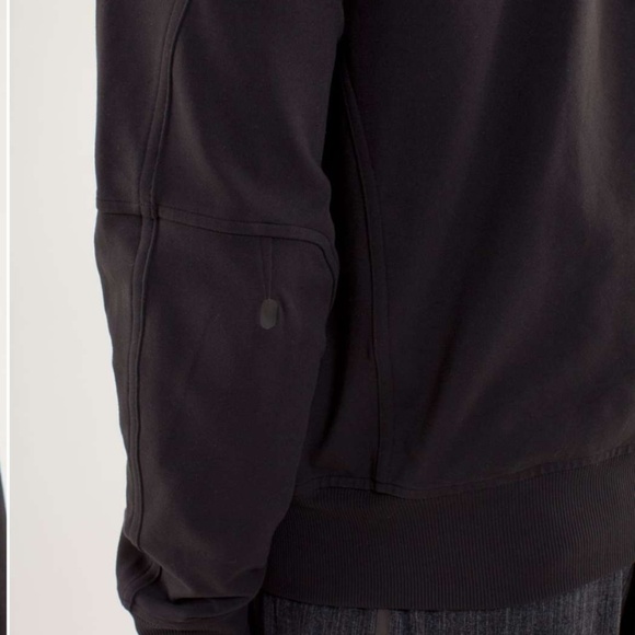 Lulu Lululemon Athletica Black Trainer Jacket Men Size Large Activewear Sporty - Picture 3 of 14